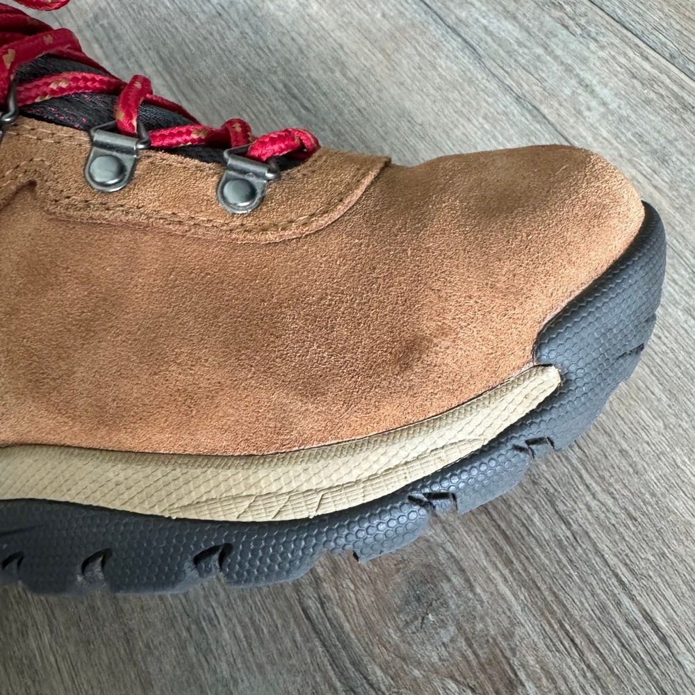 Columbia Womens 9 Newton Ridge Plus Waterproof Hiking Boots Elk Red BL4552-286 - Picture 7 of 14